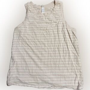 Beige Striped Women's Chemise